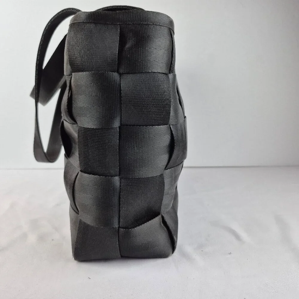 Vintage The Original Harveys Seatbelt Bag Black Tote Style - Picture 4 of 16